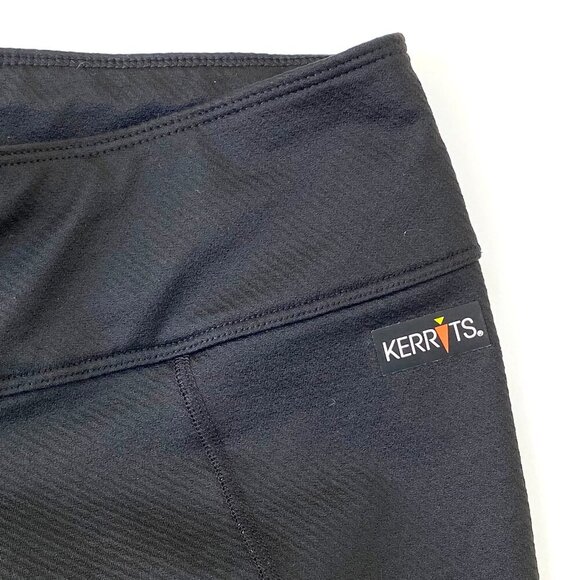 Kerrits Womens Black Fleece Lite Knee Patch Riding Tights Size S Breeches Warm - Picture 5 of 15